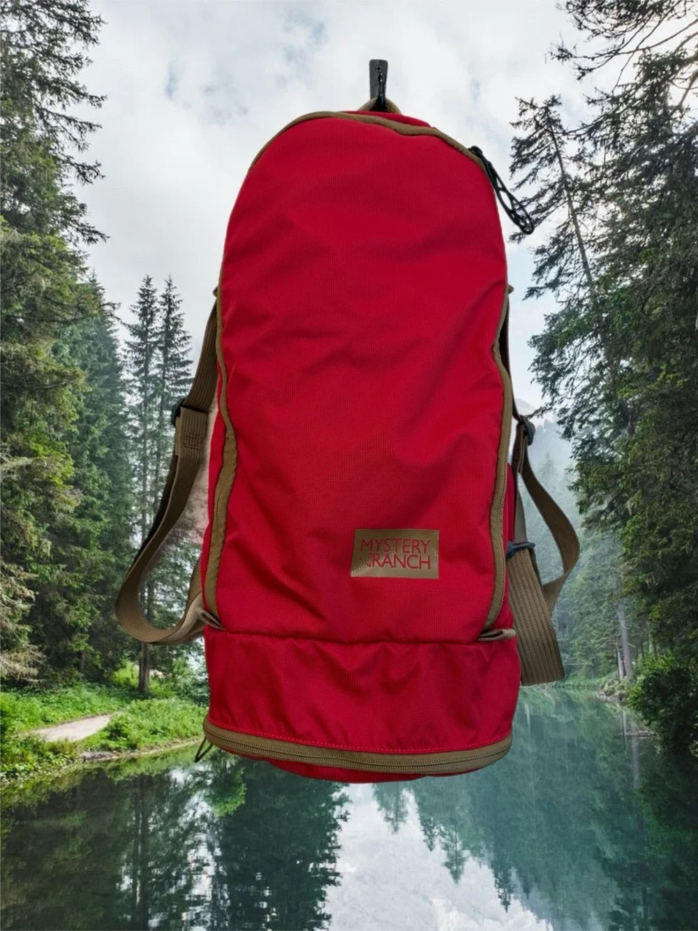 MYSTERY RANCH Red Backpack with Tan Accents mission stuffel 30L